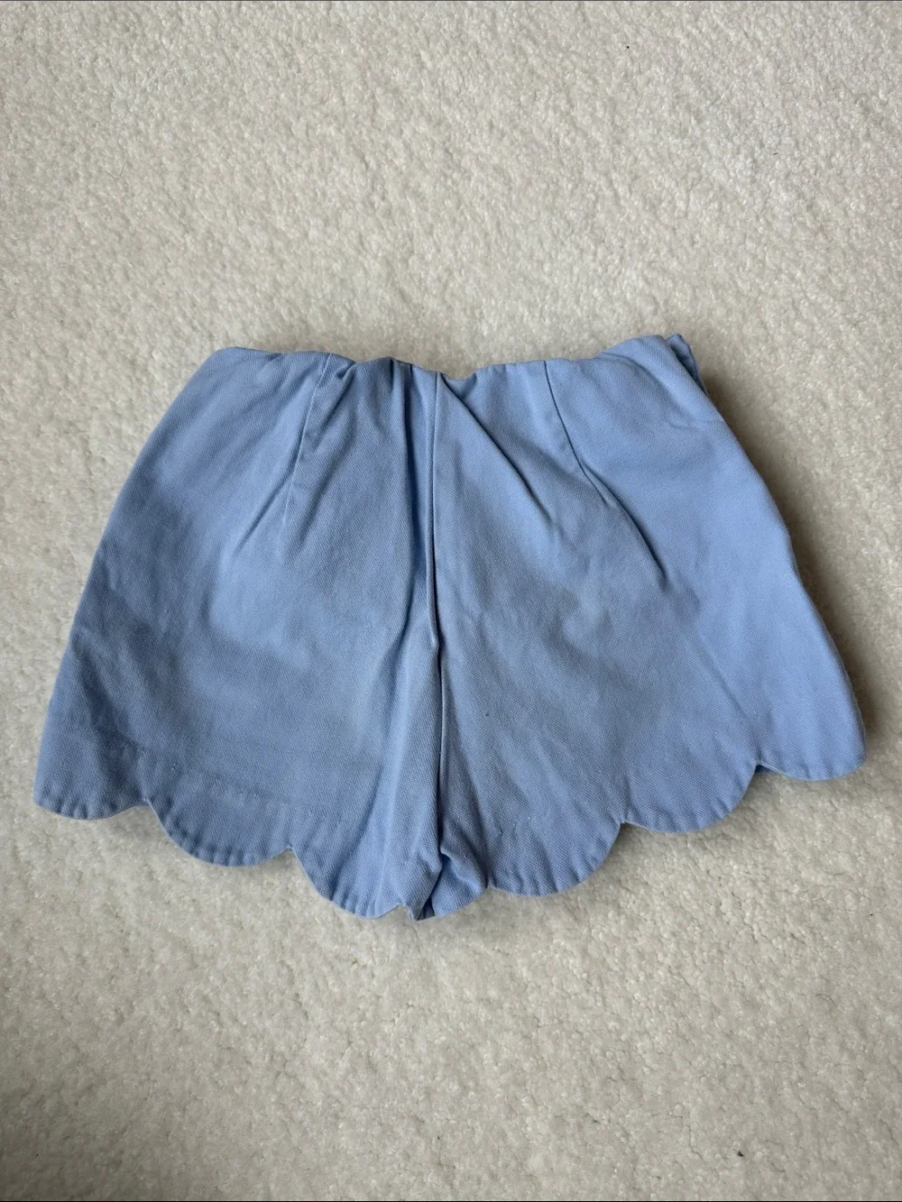 Jacadi Scalloped Hem Light Blue Women's Shorts